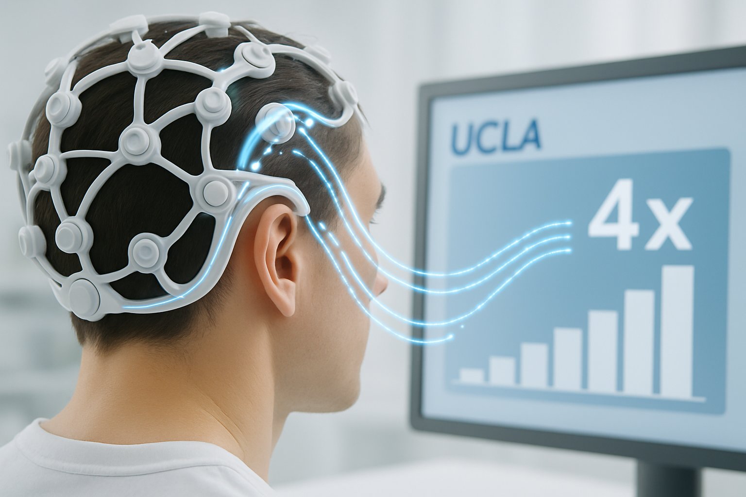 brain-computer interface signal flow with 4x assistive boost for UCLA neurotech