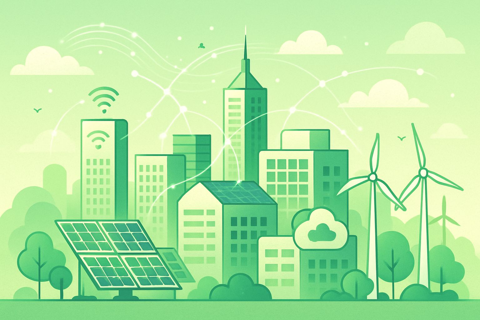 AIoT Sustainability powering smart cities with renewable energy integration