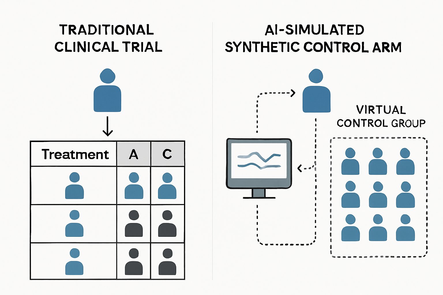 Synthetic control arms improve Clinical Trials with AI simulation