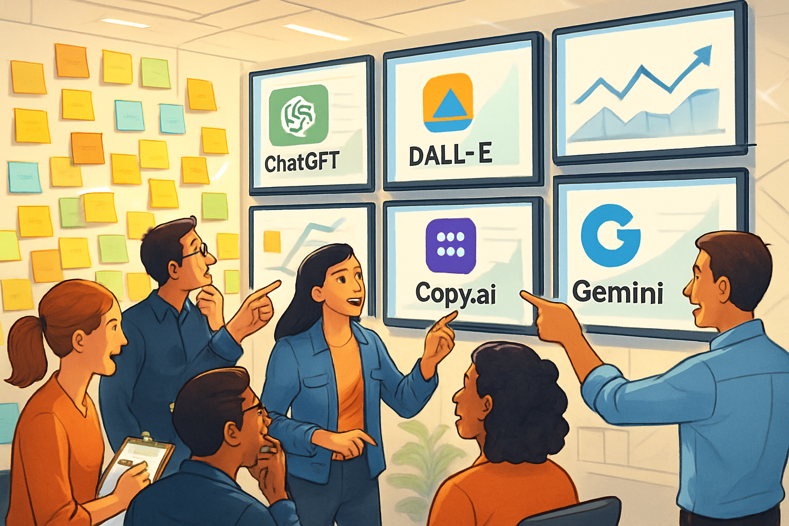 Team analyzing growth trends in the AI apps directory sector.