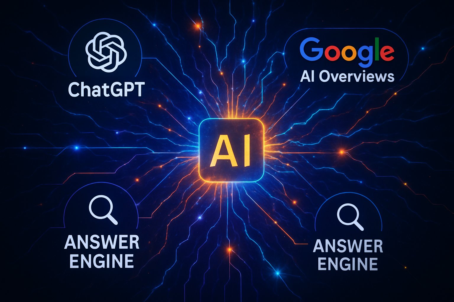 AI Search Optimization integrates ChatGPT and Google AI Overviews.
