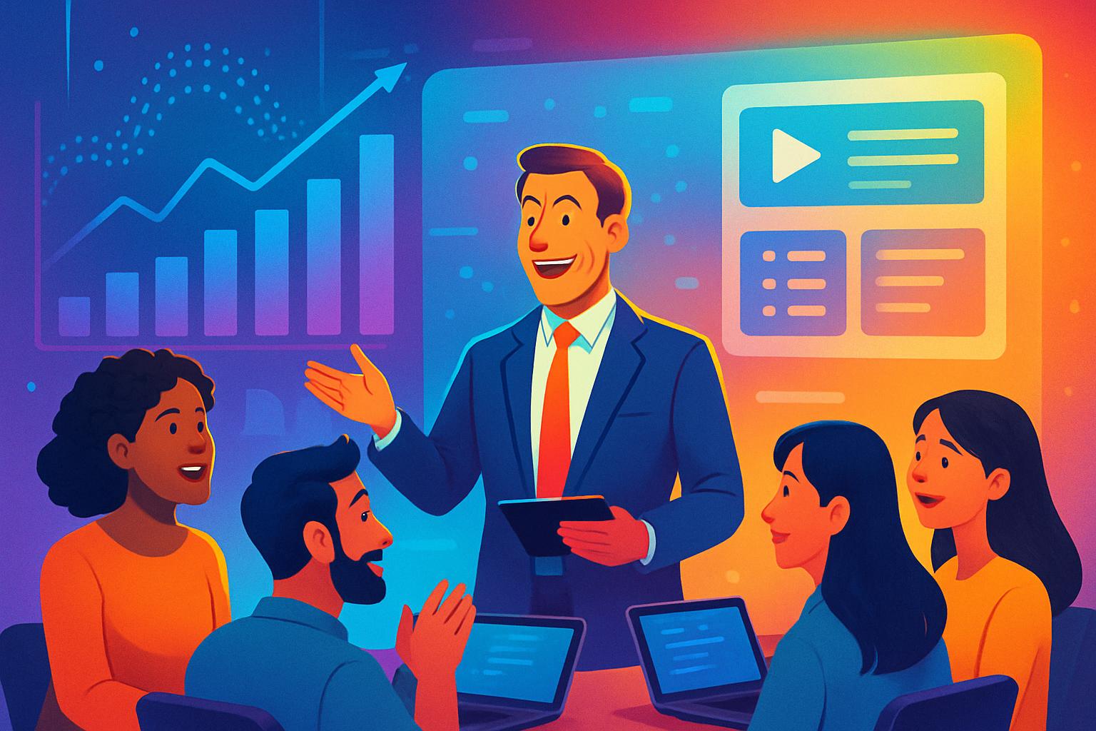 Talent Strategy upskilling teams with AI-powered training modules