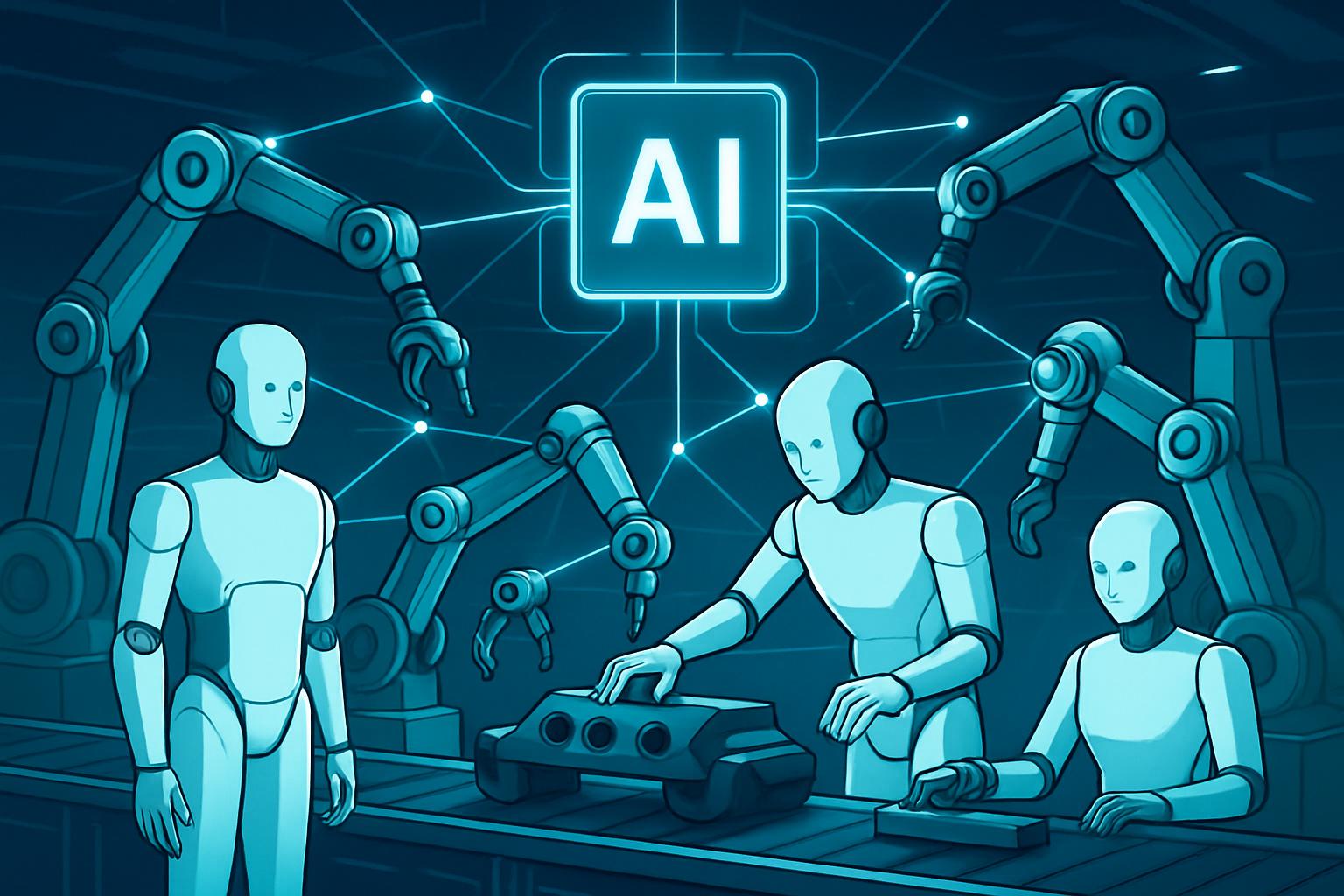 Robotic arms and AI avatars demonstrate multi-agent orchestration in workflow automation