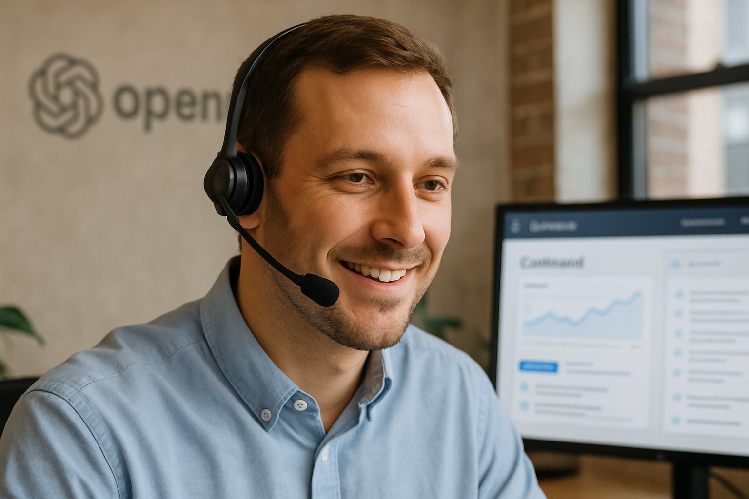 Customer Experience Hub agent using AI knowledge tools at work.