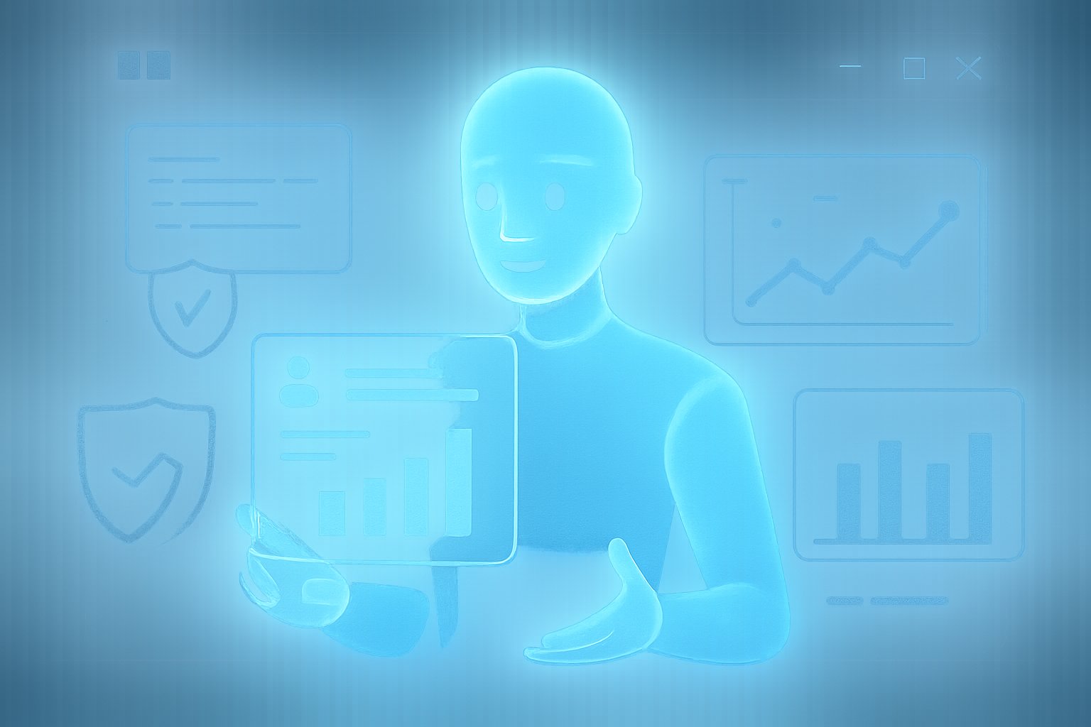 Agent OS AI assistant managing secure tasks on Windows interface.