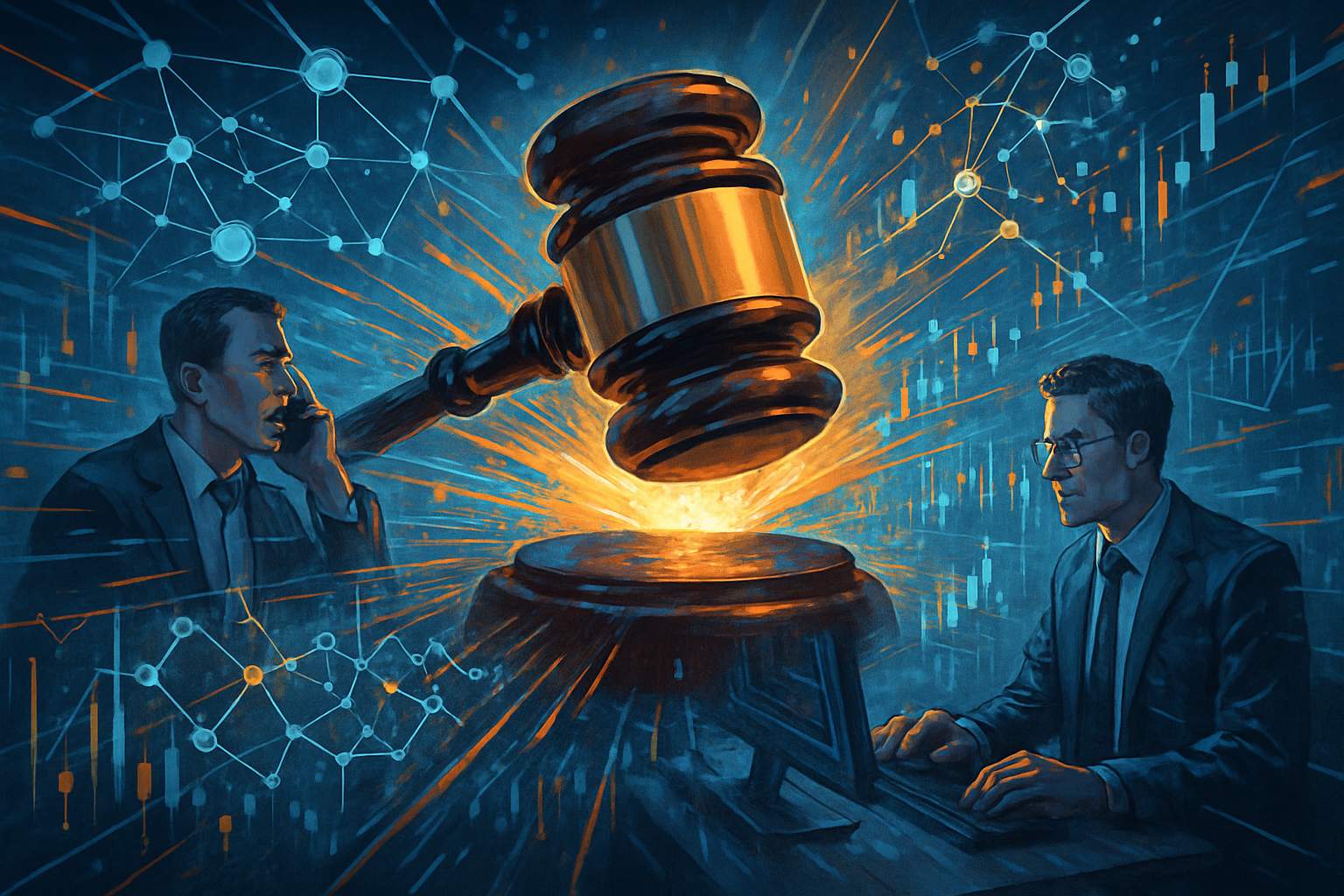 Trader network with AI algorithms shows Market Structure transformation.