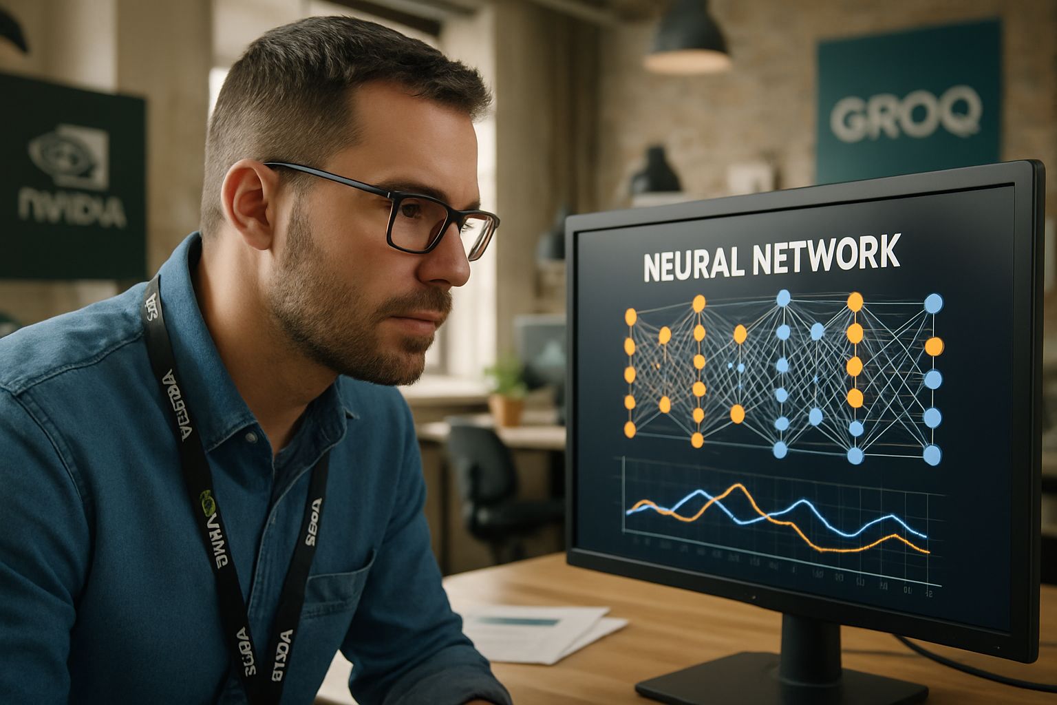 Nvidia Groq Talent engineer reviewing AI inference architecture