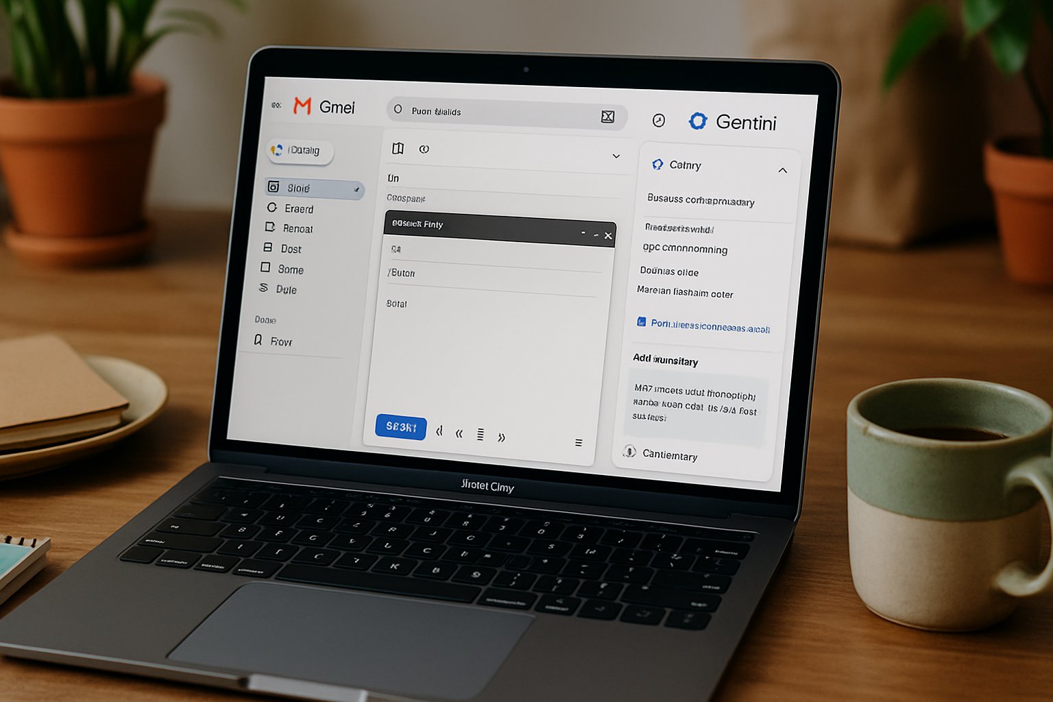 Gmail draft with Gemini AI boosting Productivity Adoption in the workplace.