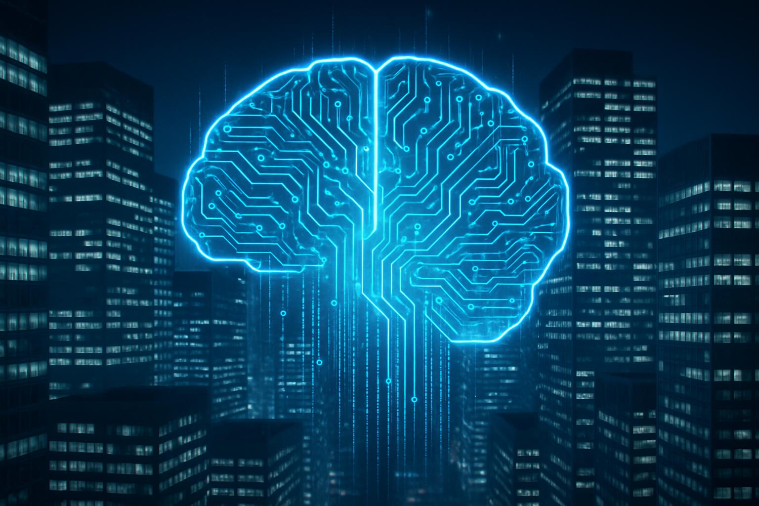 Enterprise Search AI transforming city and office buildings with AI overlays