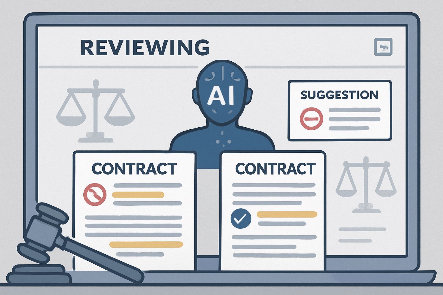 Professional Services AI reviewing and optimizing legal contracts for accuracy.