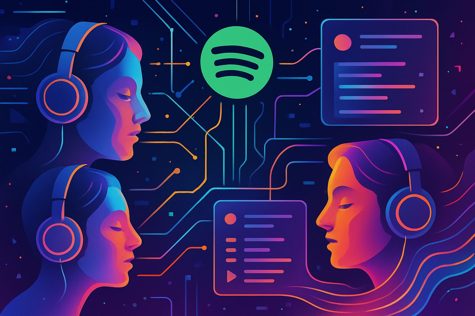 Music Personalization AI analyzes habits for Spotify playlist recommendations