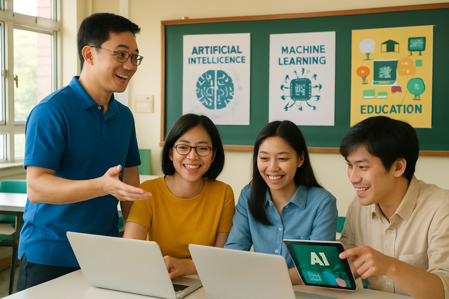 HK education chief promotes AI teaching in Hong Kong teacher training session.
