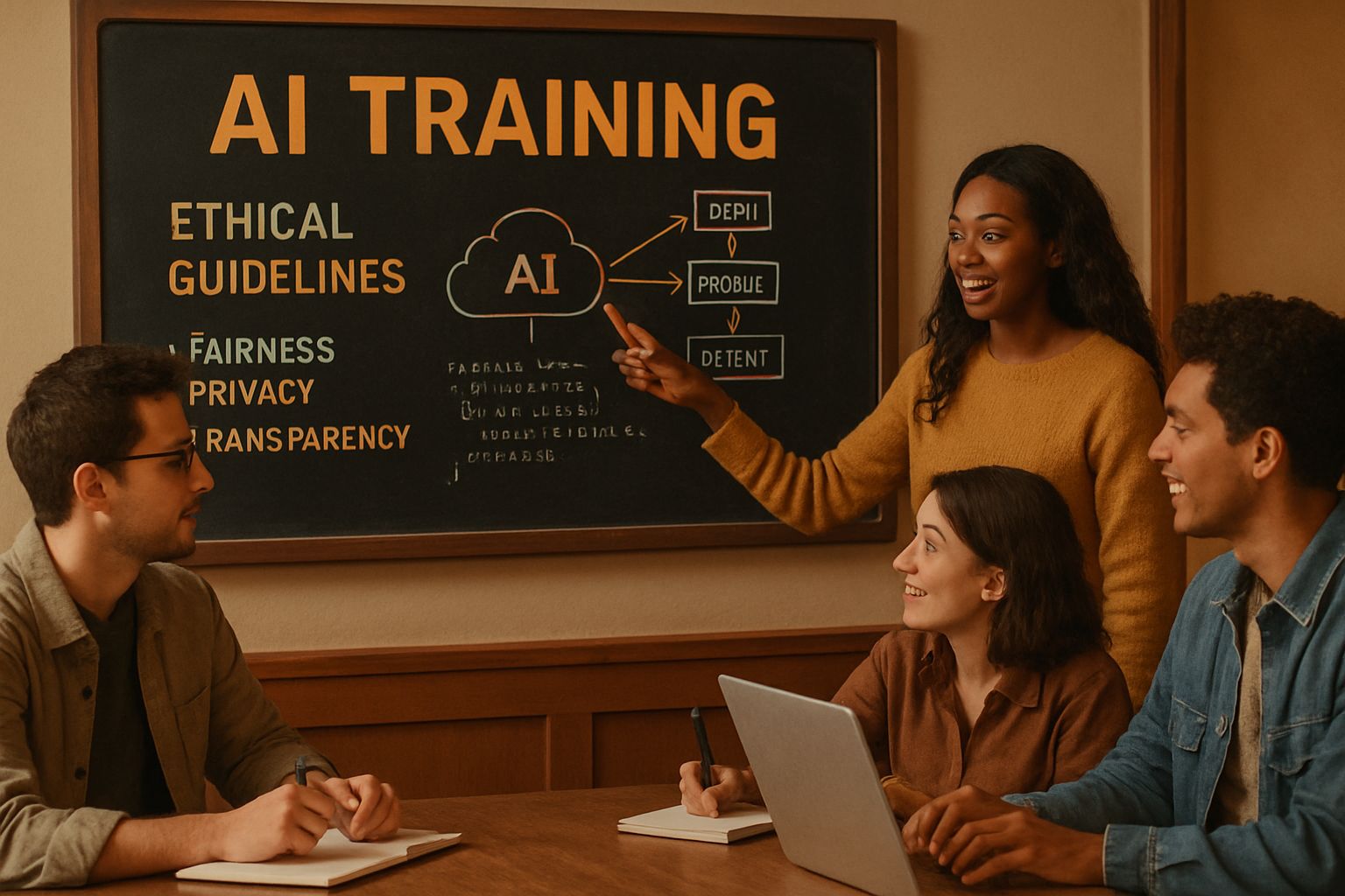 Media Workforce journalists in AI-driven training session