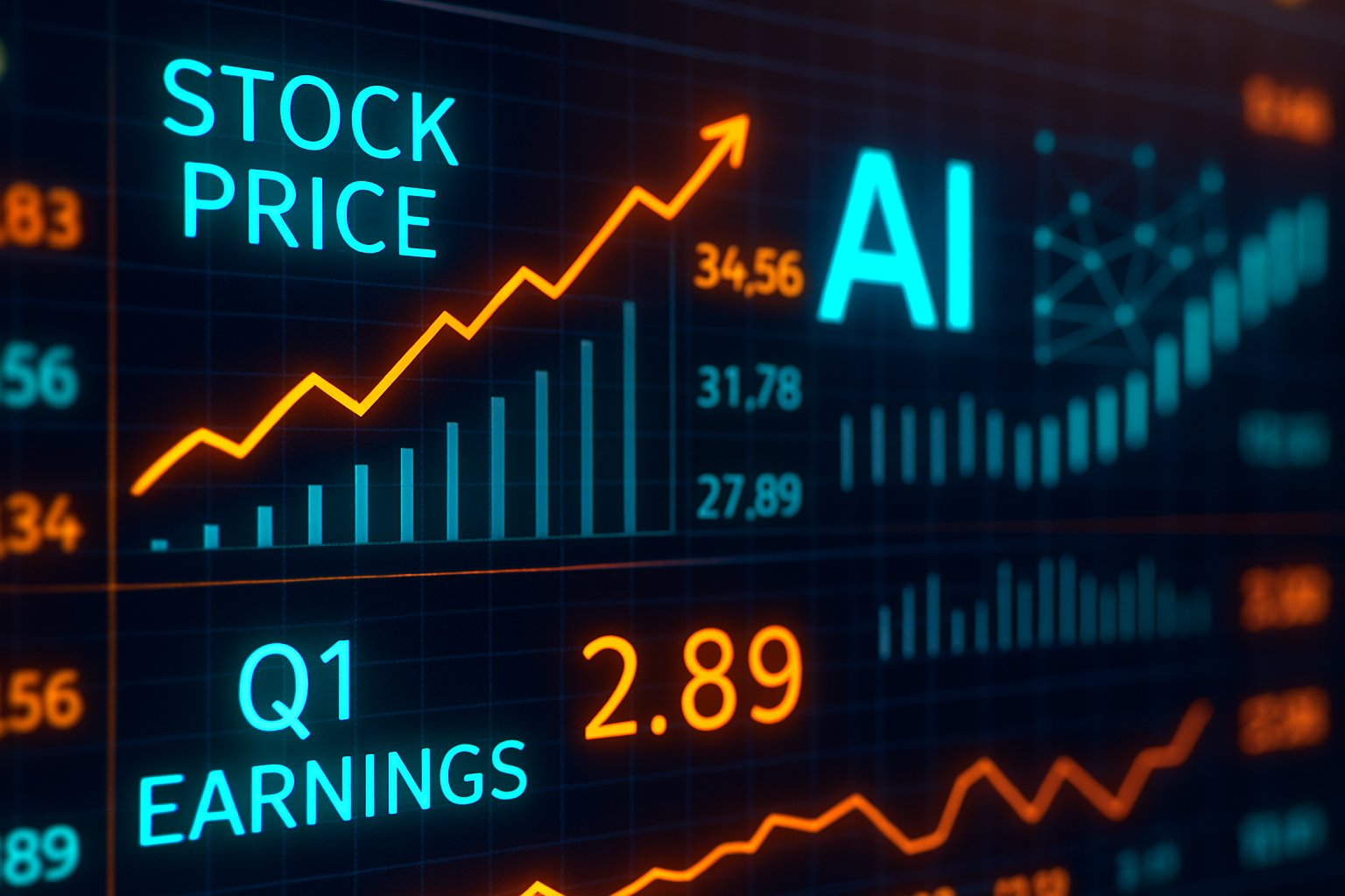 Market Justification shown by digital dashboard with AI stock and earnings growth.