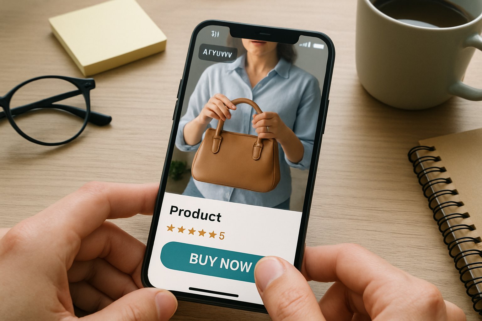 Interactive video commerce powered by E-commerce AI on mobile device