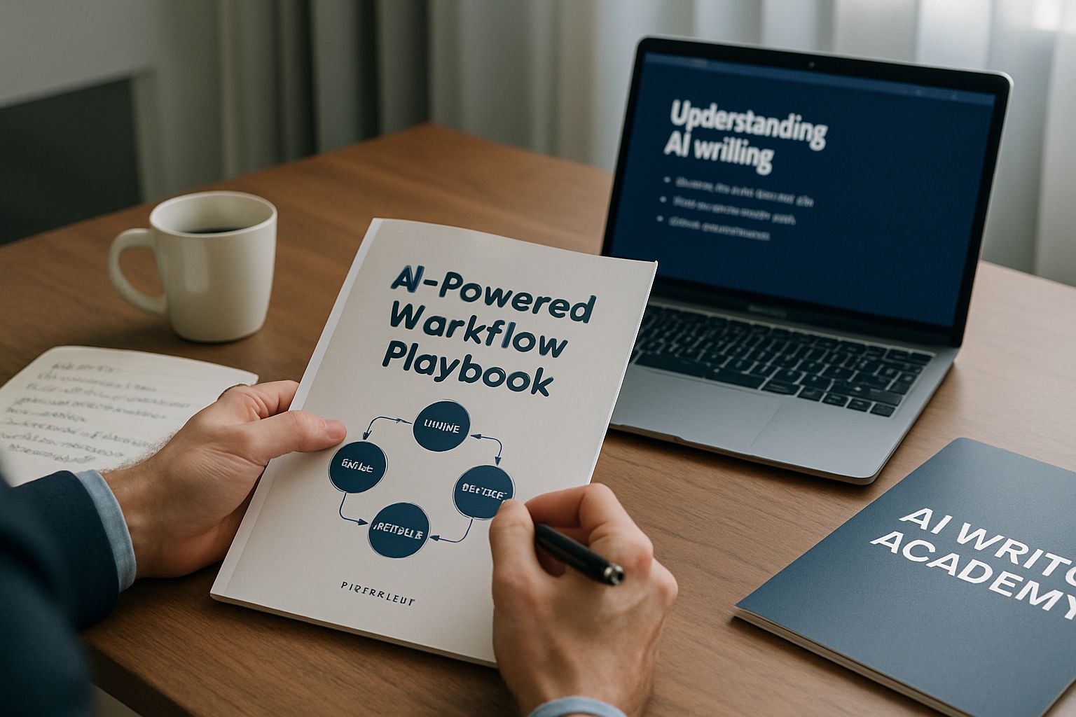AI Writer Academy workflow playbook used by journalist