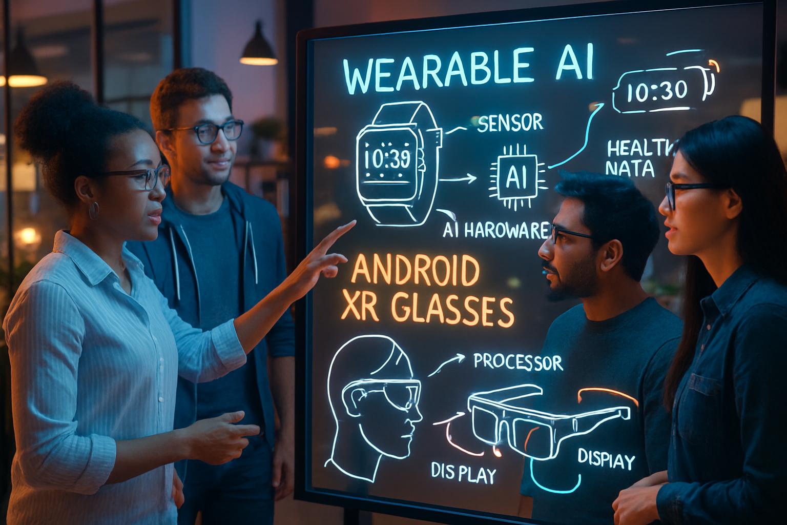 Tech analysts explore wearable AI hardware and Android XR glasses development concepts.