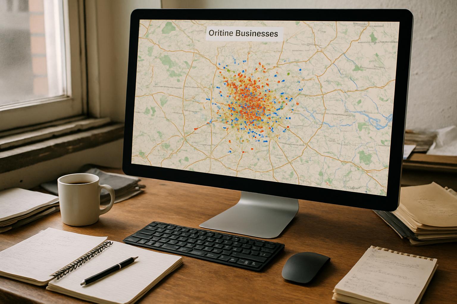 DataLane Identity real-time business data on city map interface