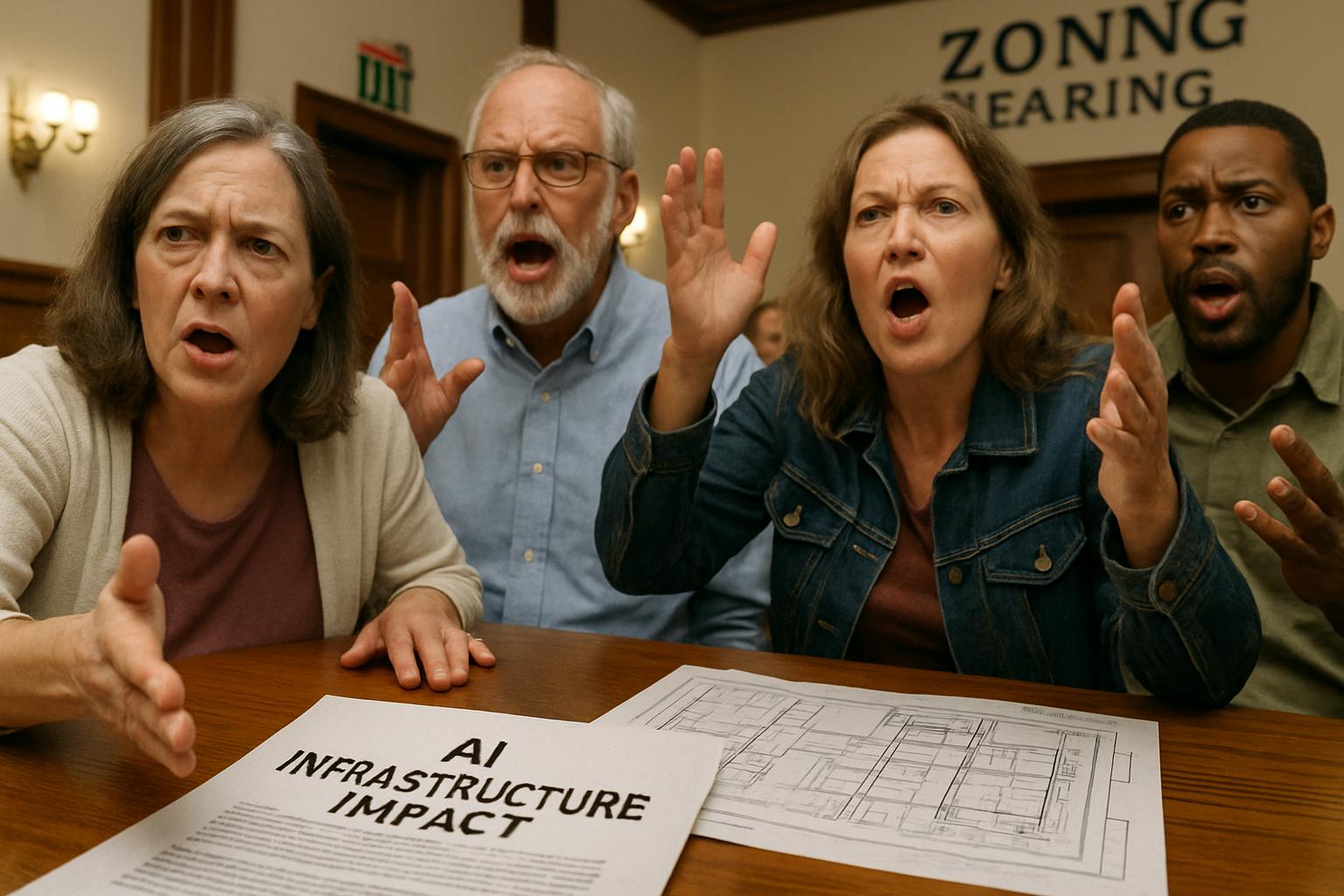 Local residents debate AI Infrastructure Impact at Pennsylvania zoning meeting.