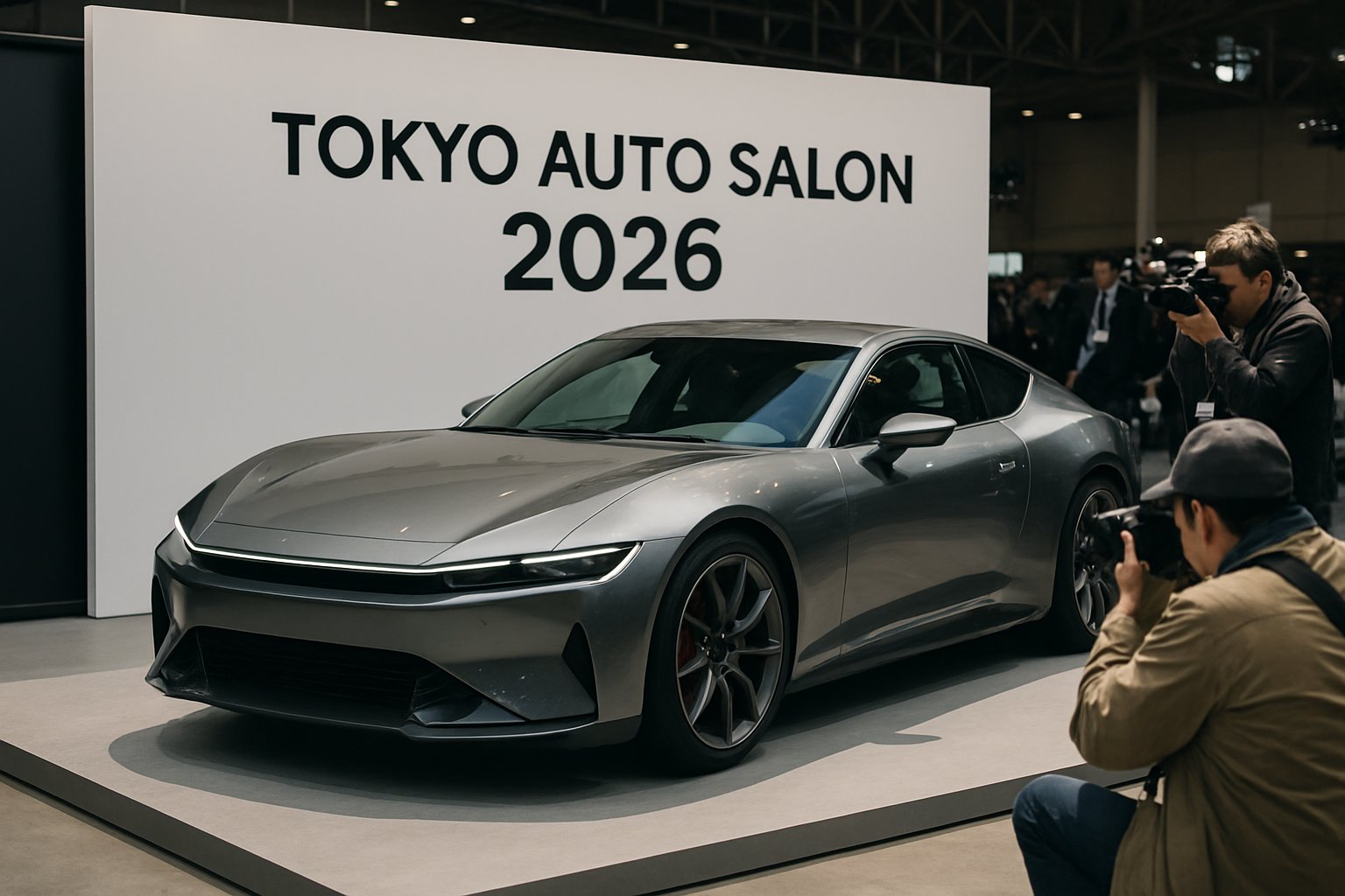 Concept car unveil at Tokyo Auto Salon displaying OEM innovation.