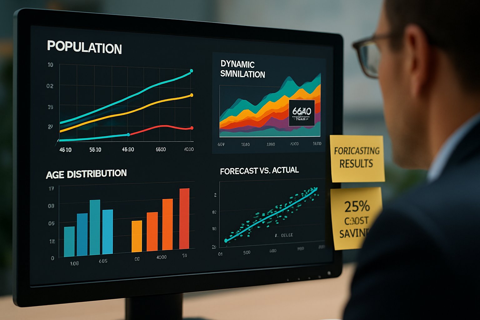 Using synthetic populations to enhance forecasting efficiency and reduce costs.