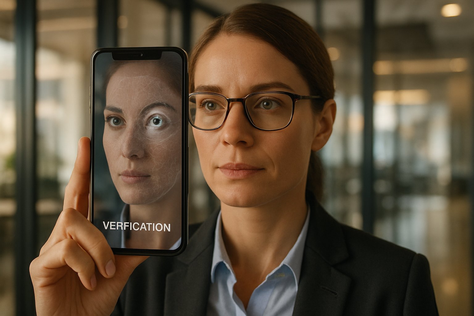 World biometric verification using smartphone facial or iris scanning technology.