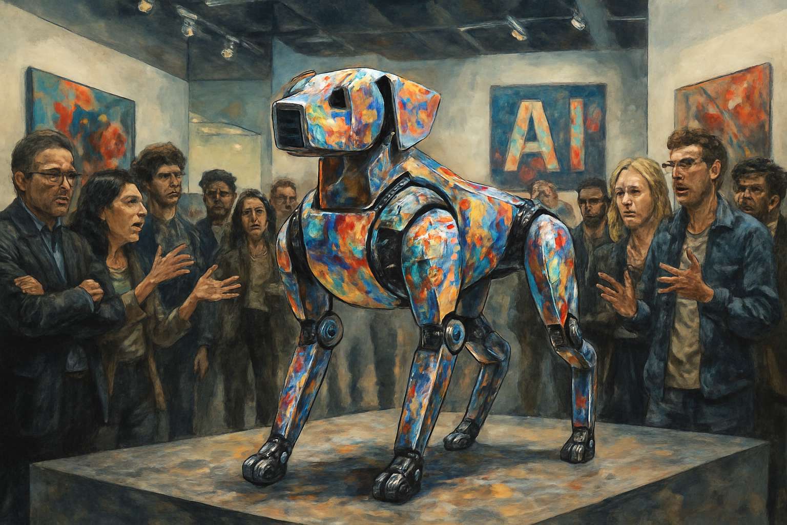 AI-generated robot dog sparks debate on Cultural Critique in art world