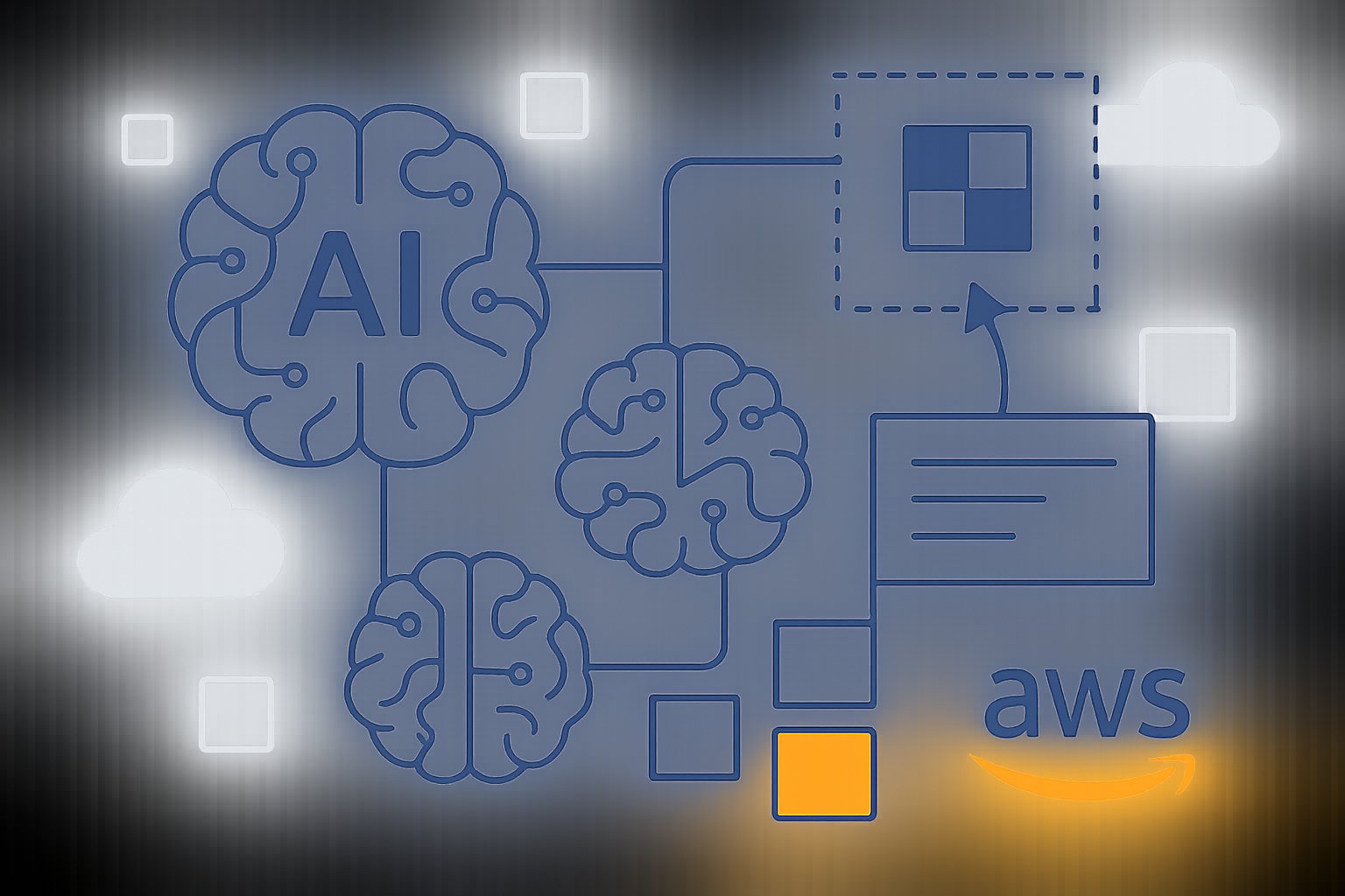 Visual representation of No Code AI deployment using drag-and-drop tools