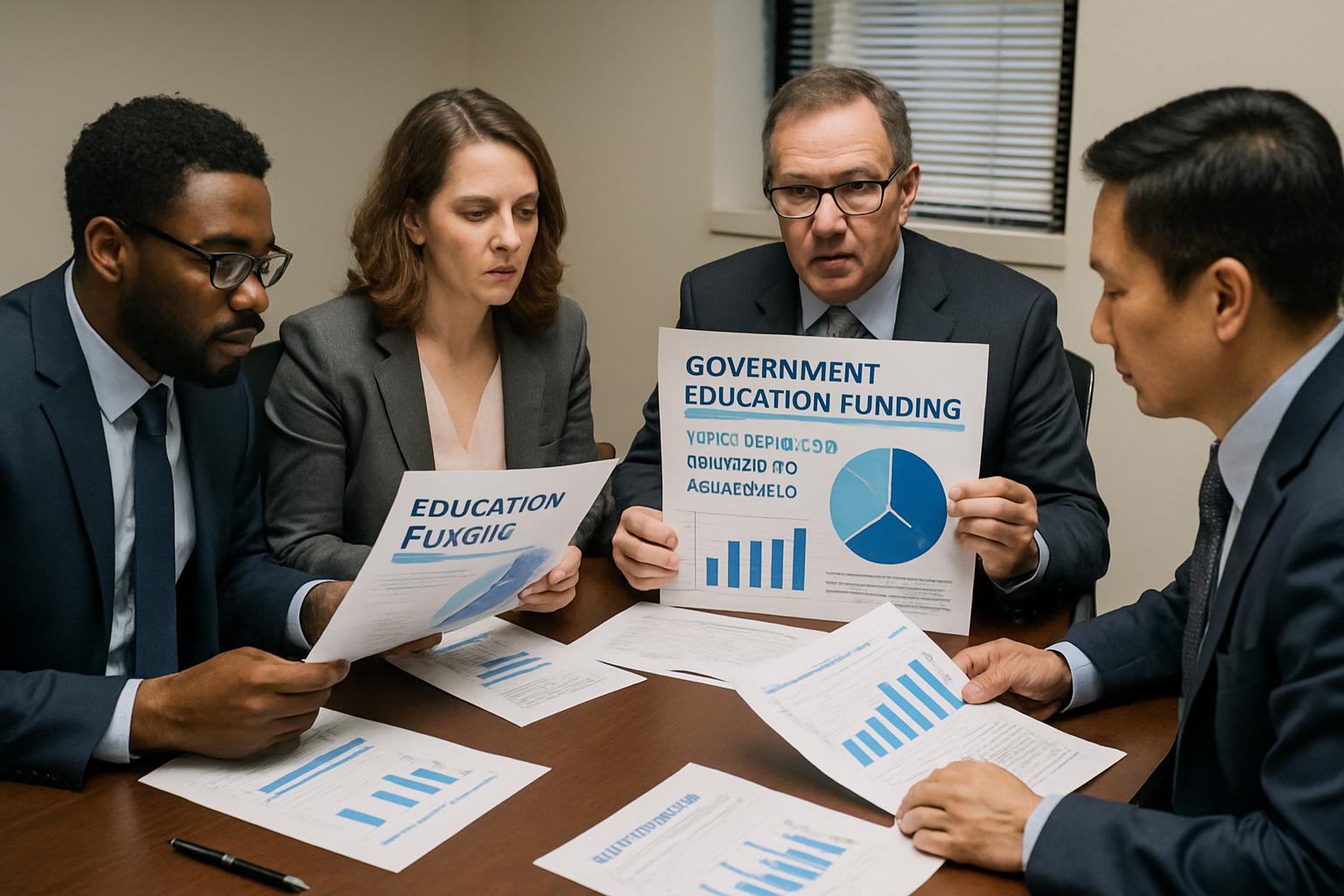 School leaders discuss Education Funding for AI technology deployment in schools.