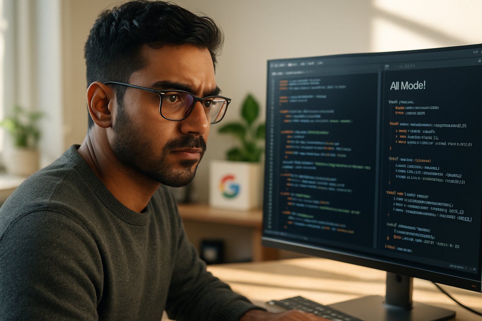 Google Boomerang engineer working on AI project at Google office