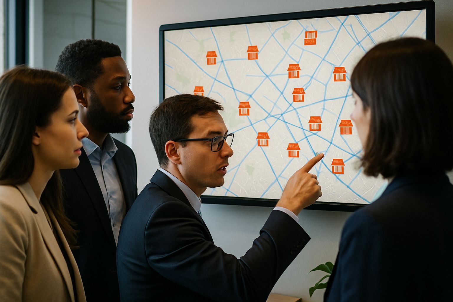 Team uses DataLane Graph to analyze mapped storefronts in enterprise workspace.