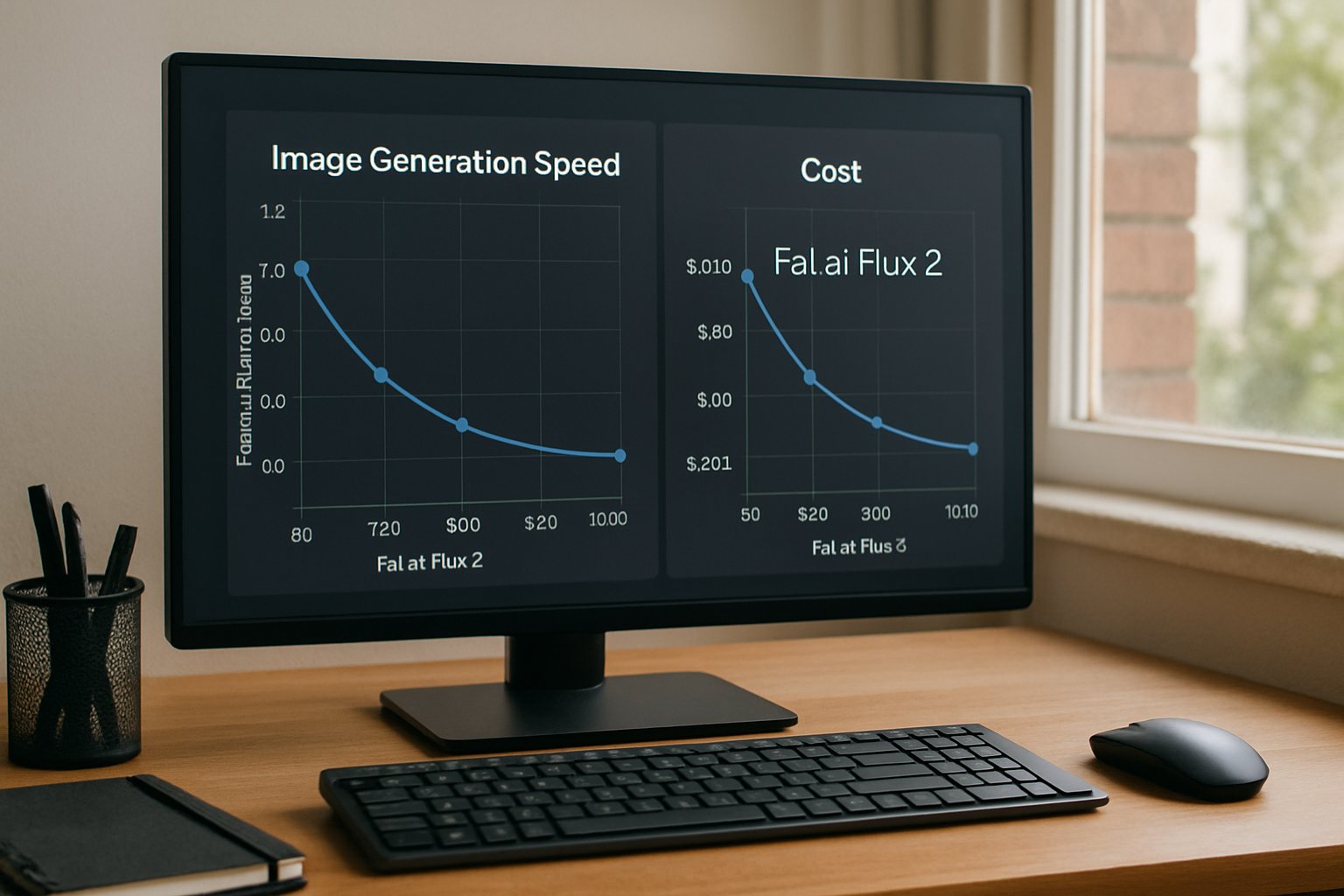 Fal.ai Flux 2 dashboard highlighting faster, cost-efficient image results.