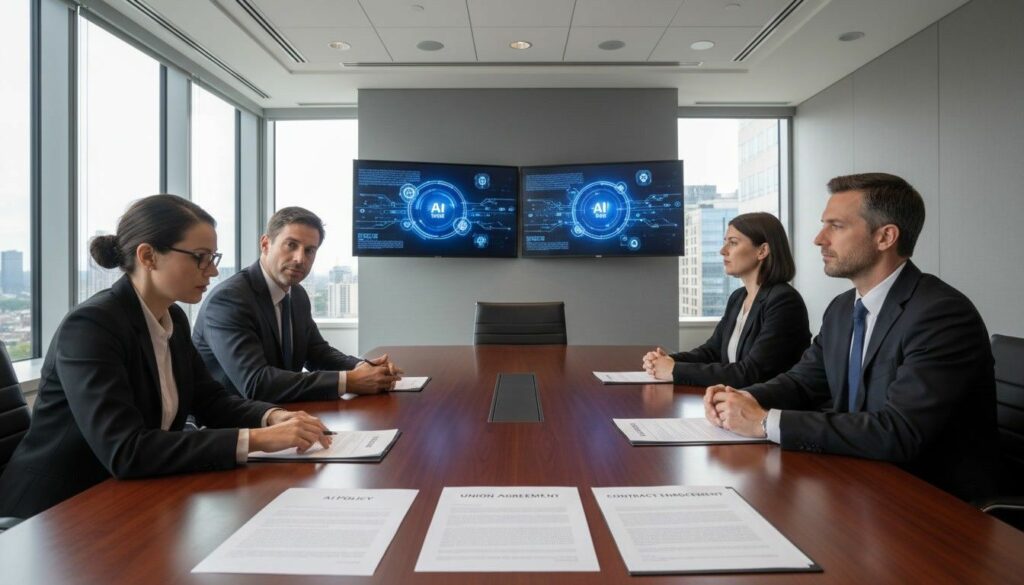 Arbitration ruling highlights contract enforcement issues in AI bargaining at Politico.