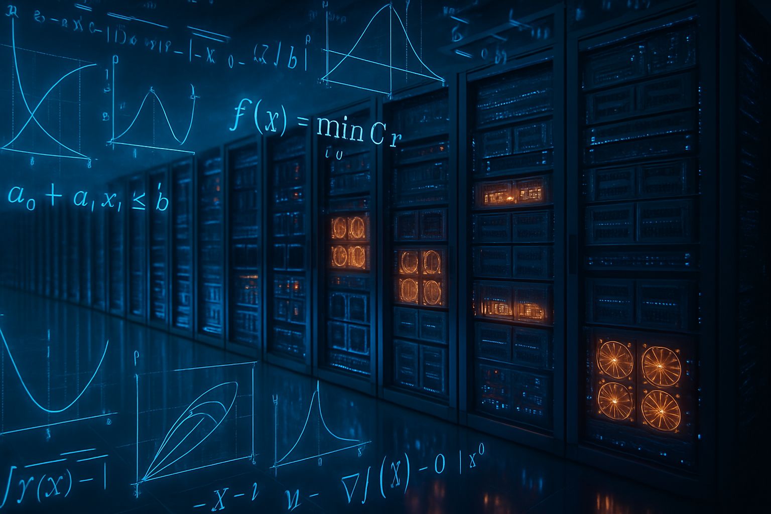 High-efficiency GPU servers enabling Optimization AI Tools performance.