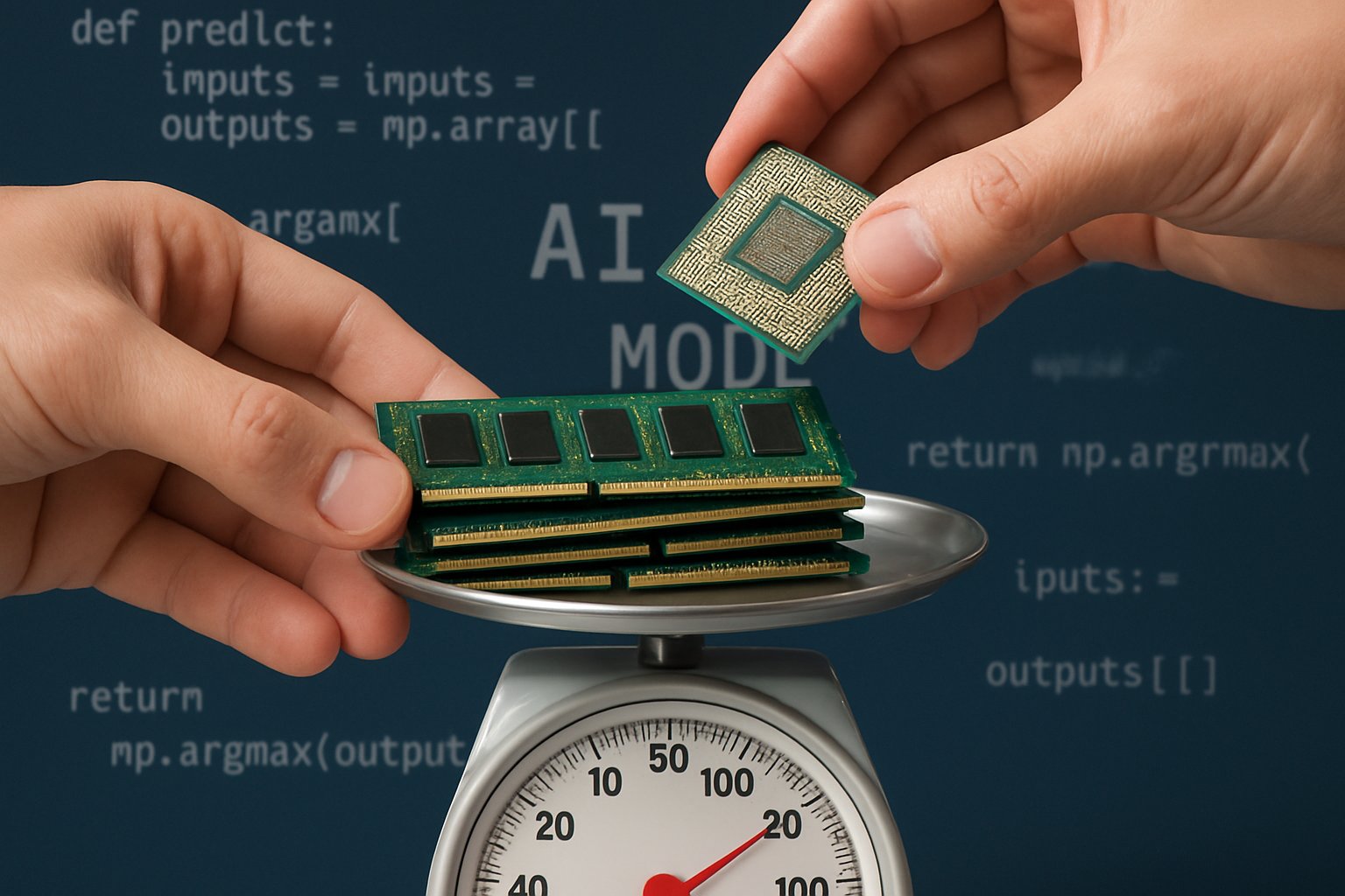 DRAM and processors on a scale illustrating Server Hardware Pricing factors.