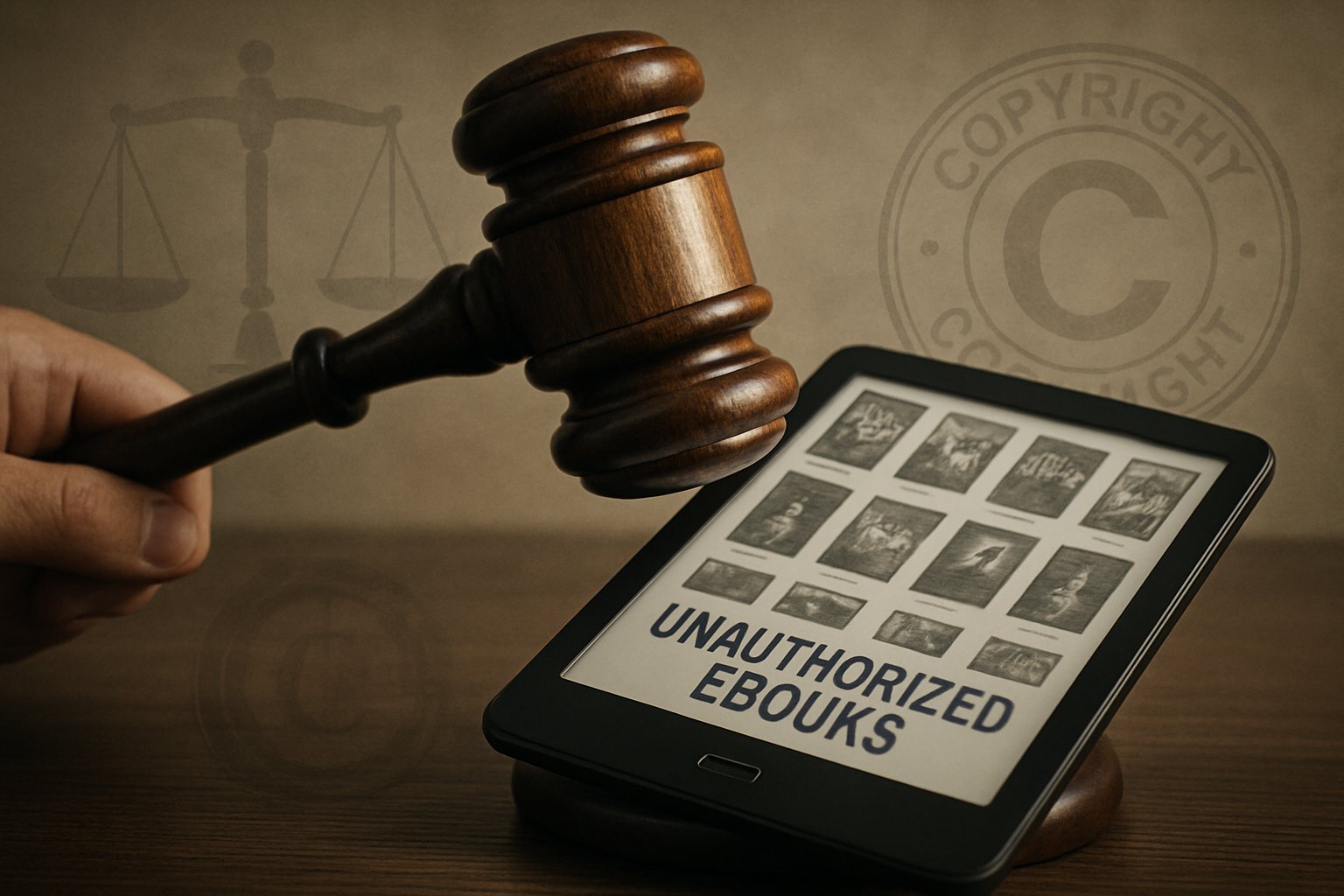 Intellectual Property court ruling on pirated ebooks and digital content.