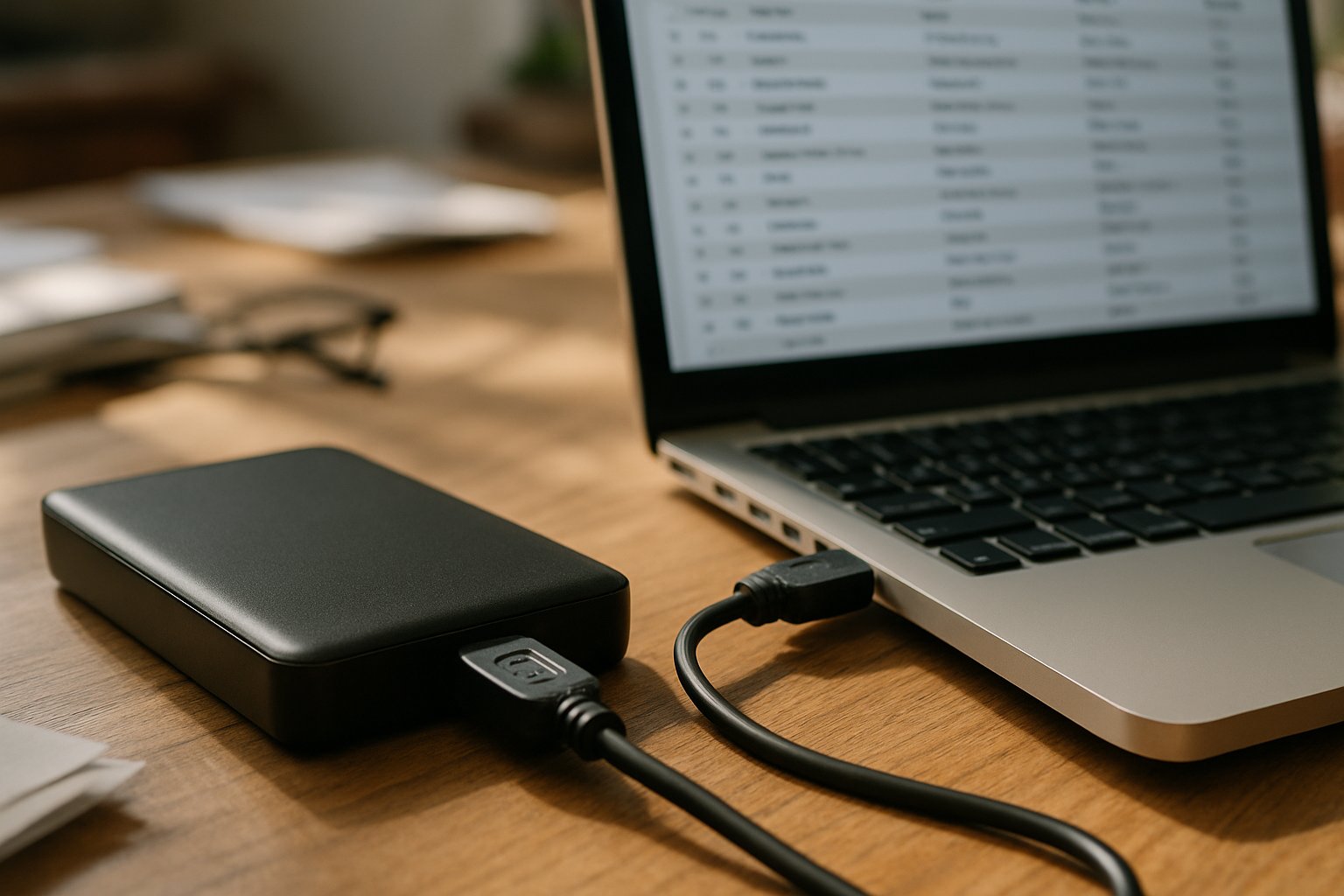 Pirate Scrape music data displayed on laptop showing scale of archive.