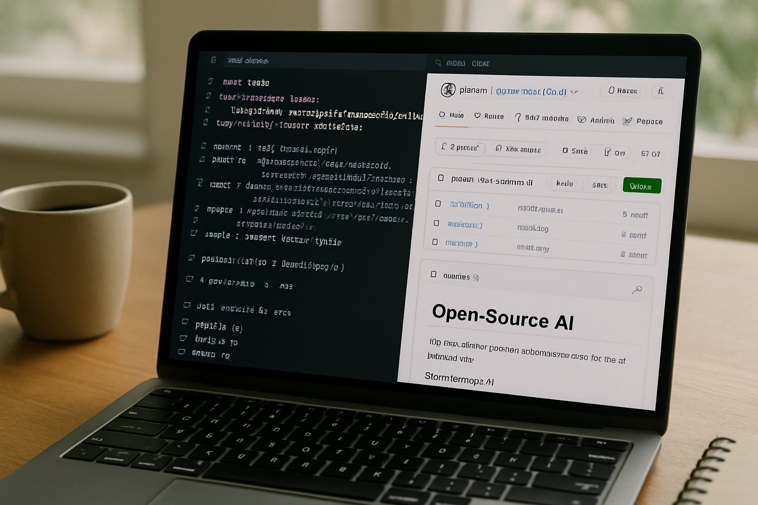 Open-source AI code and repository interface for Open Innovation initiatives.