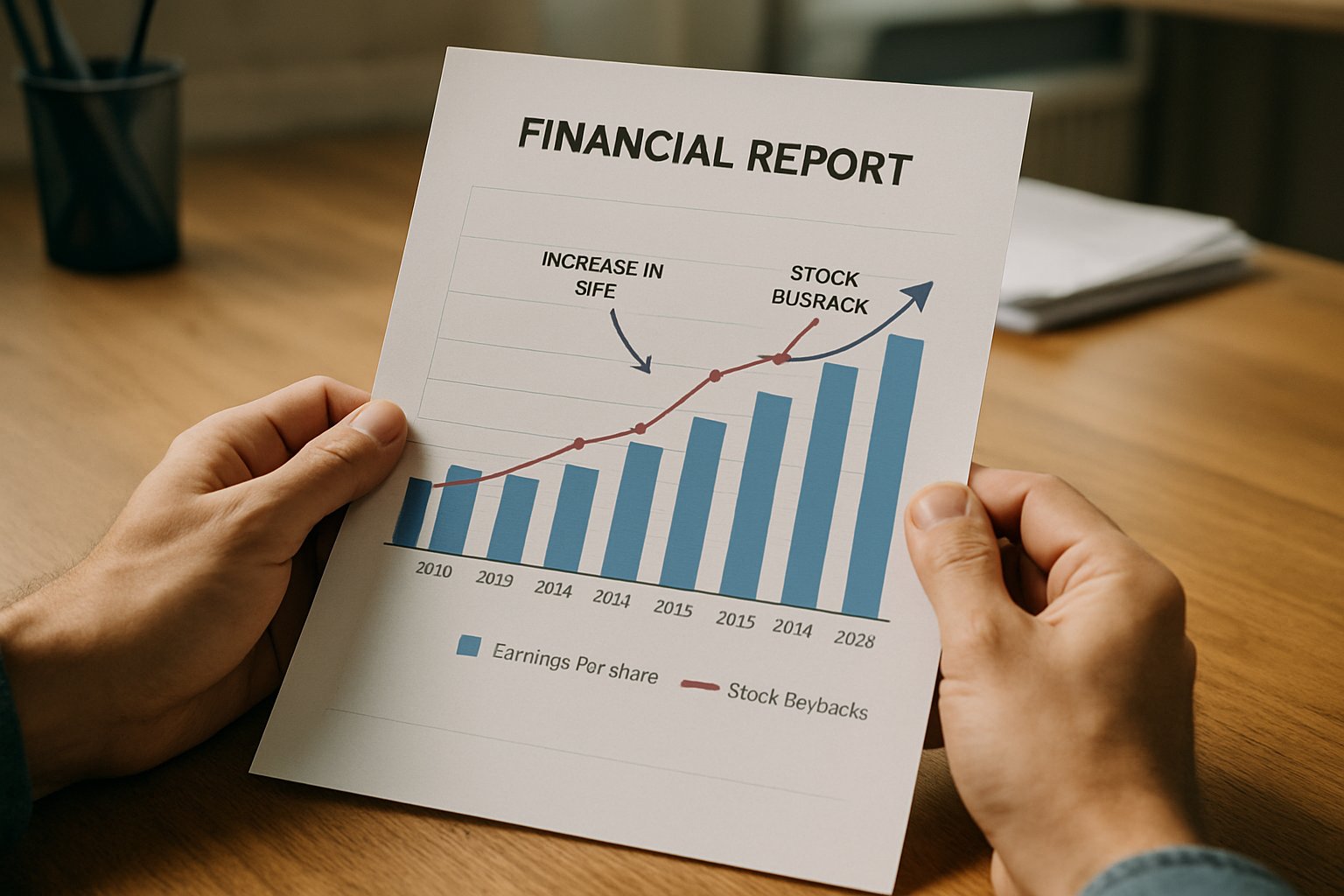 Printed financial report explains share cancellation in Corporate Finance context.