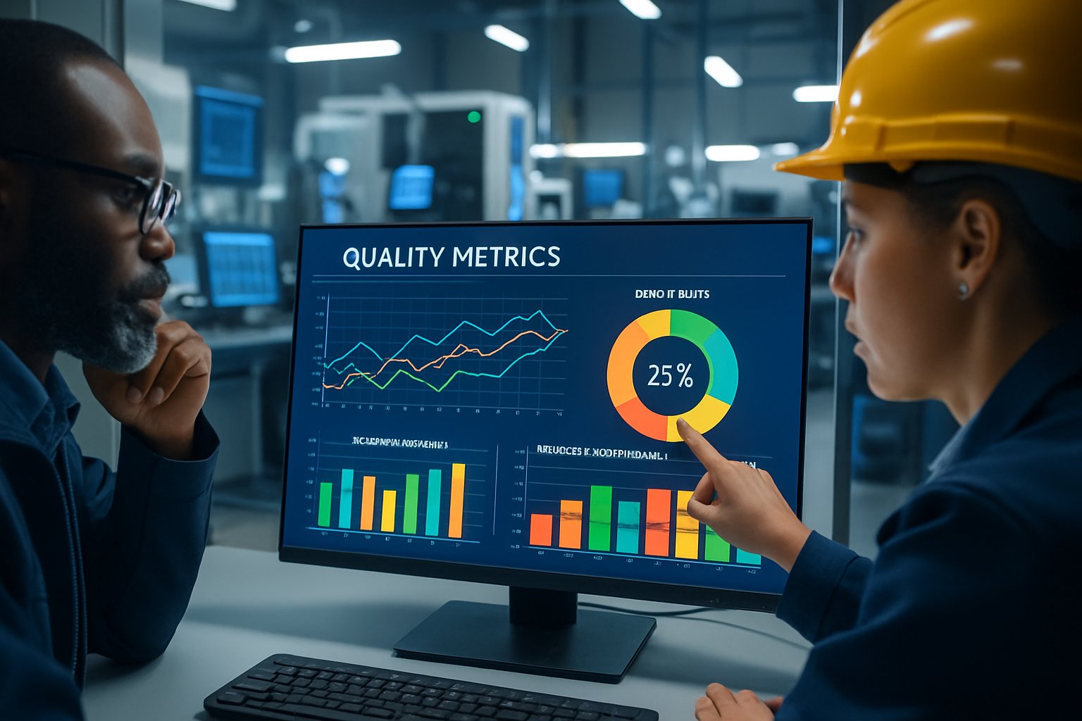 Engineers use AI metrics dashboards for Quality Assurance improvements.