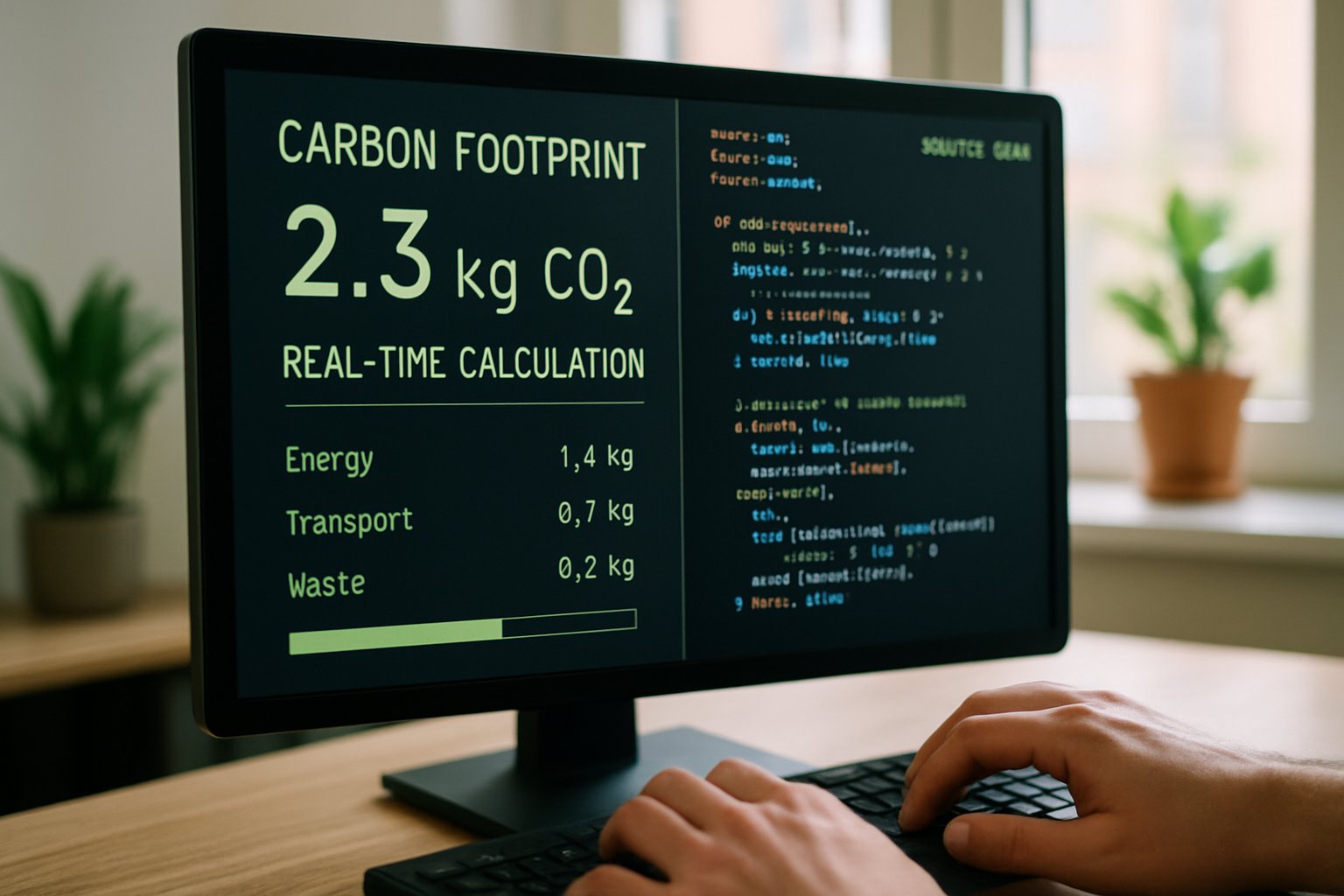 Open Source Carbon code and emission stats on workspace monitor.