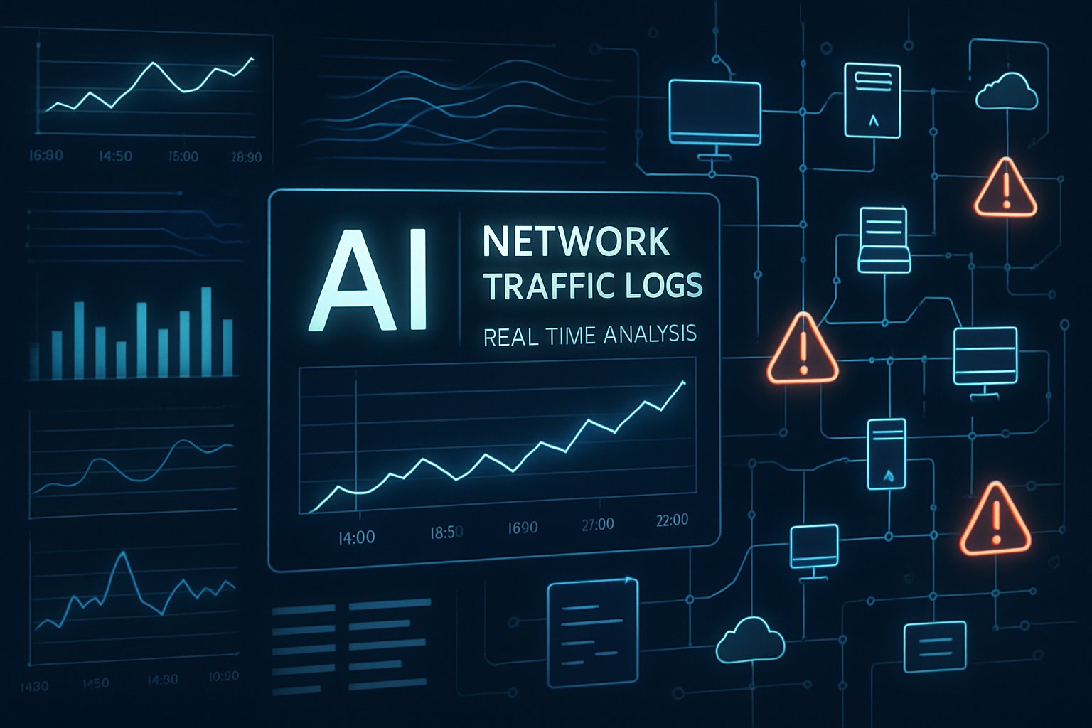 Network Security AI analyzing threat patterns in enterprise traffic.
