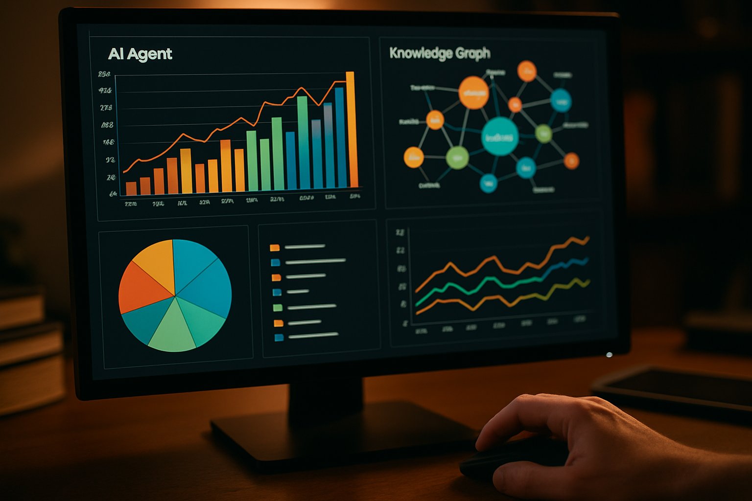 Data analysis with an Autonomous Agent and digital research tools.