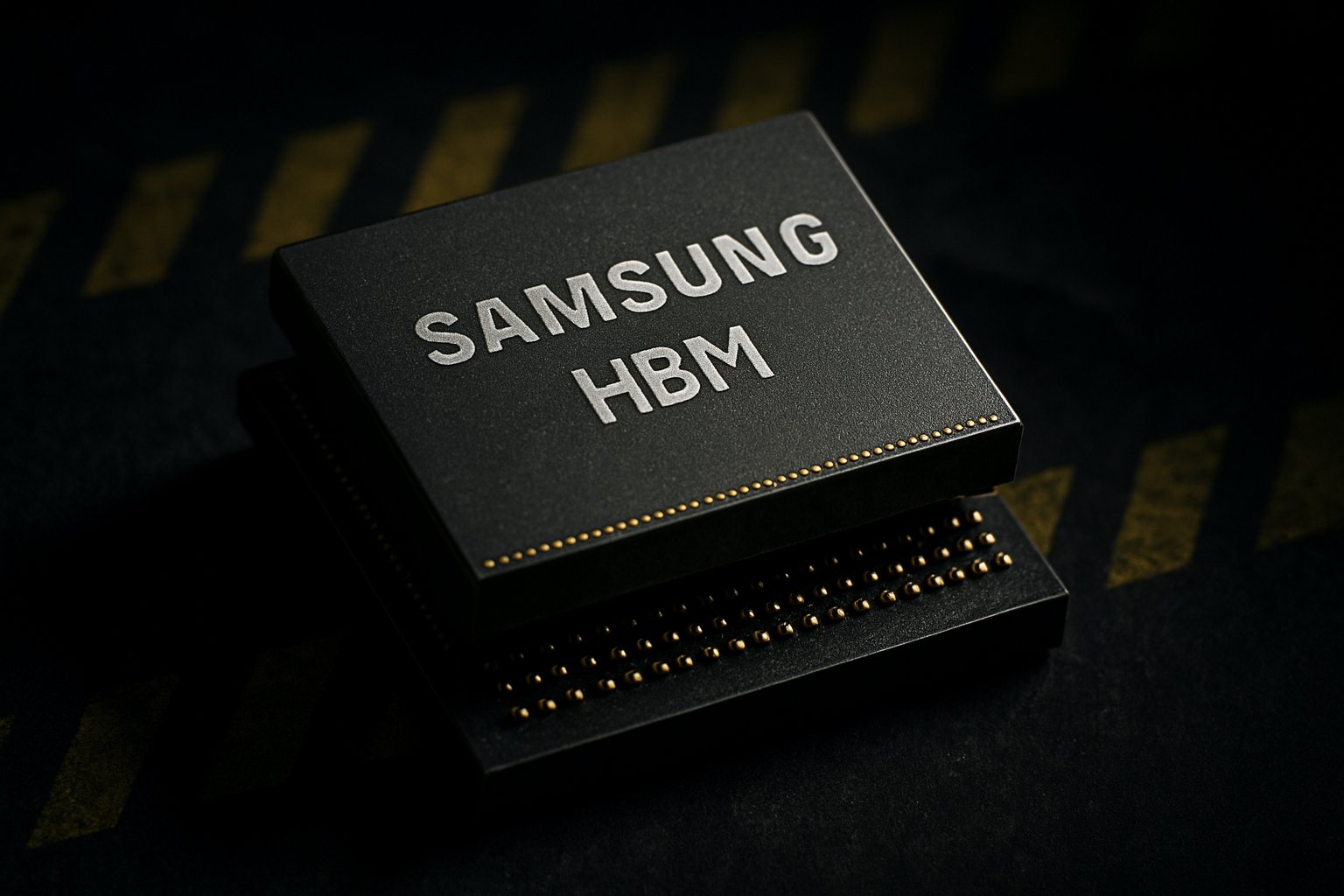 Samsung HBM modules and memory chips representing the Memory Chip Shortage crisis.