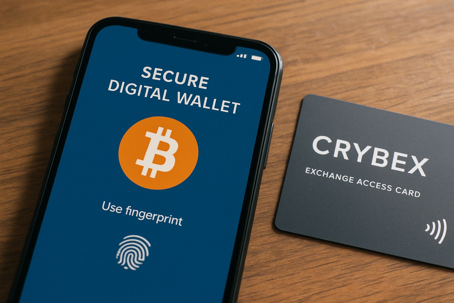 Secure Bitcoin wallet interface highlighting Crybex’s commitment to Bitcoin Security