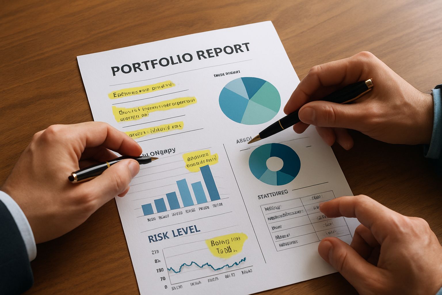 PORT Commentary insights reviewed on printed portfolio reports.