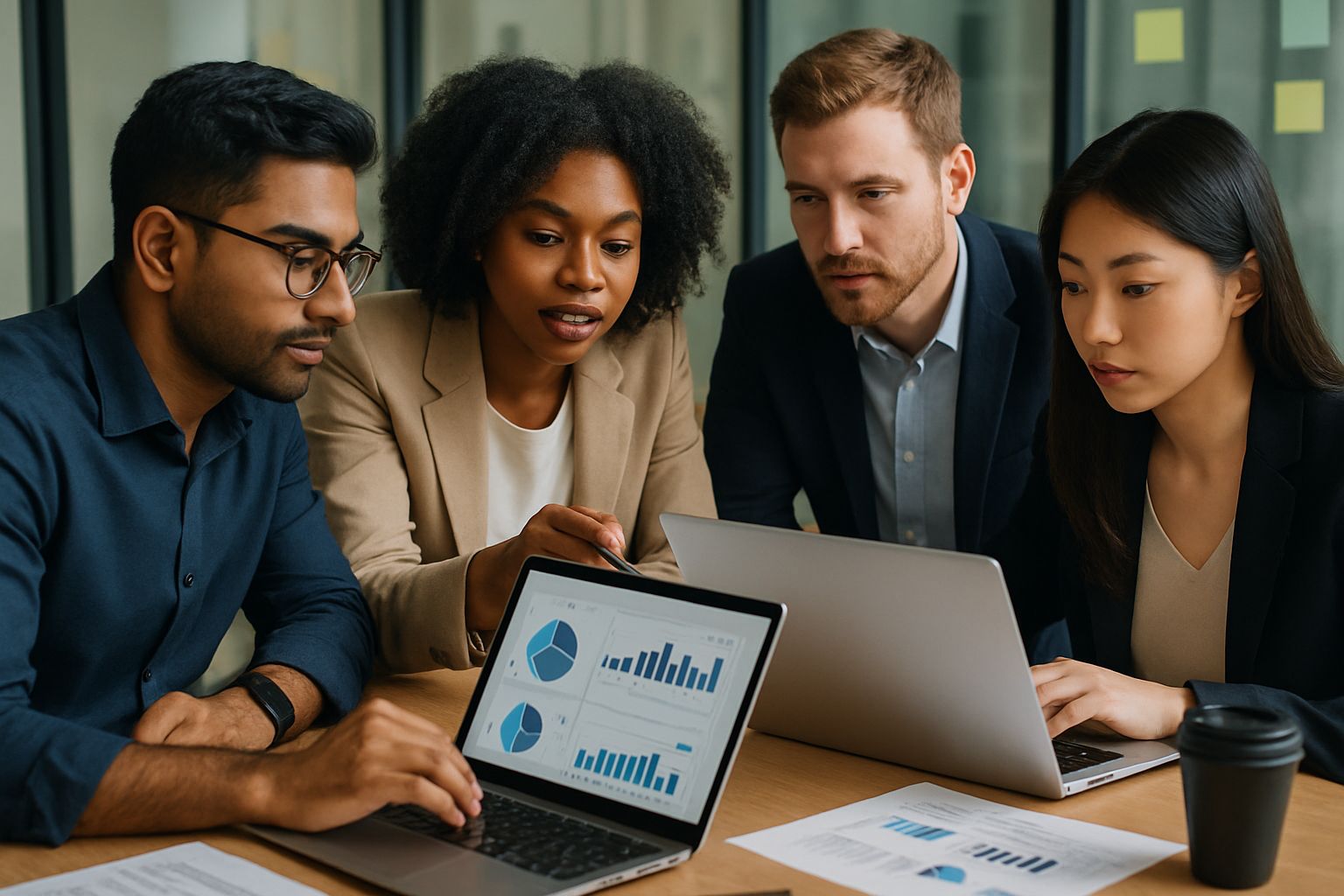 Team collaboration during autonomous ERP close in corporate finance setting.