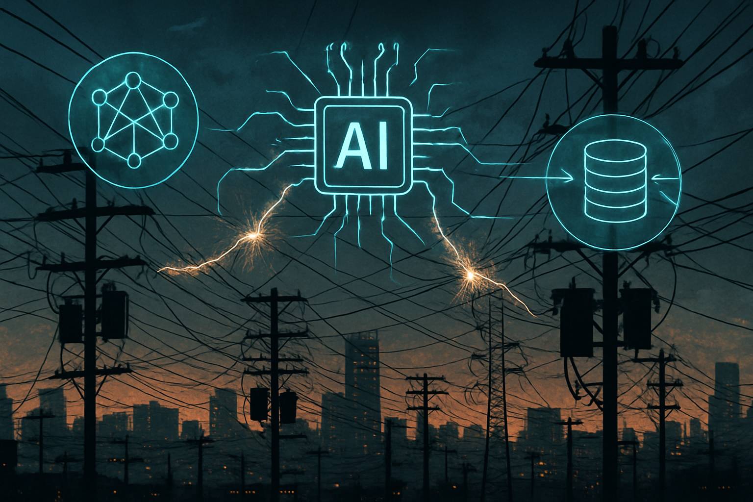 U.S. urban Energy Infrastructure strained by AI network expansion and data flows.