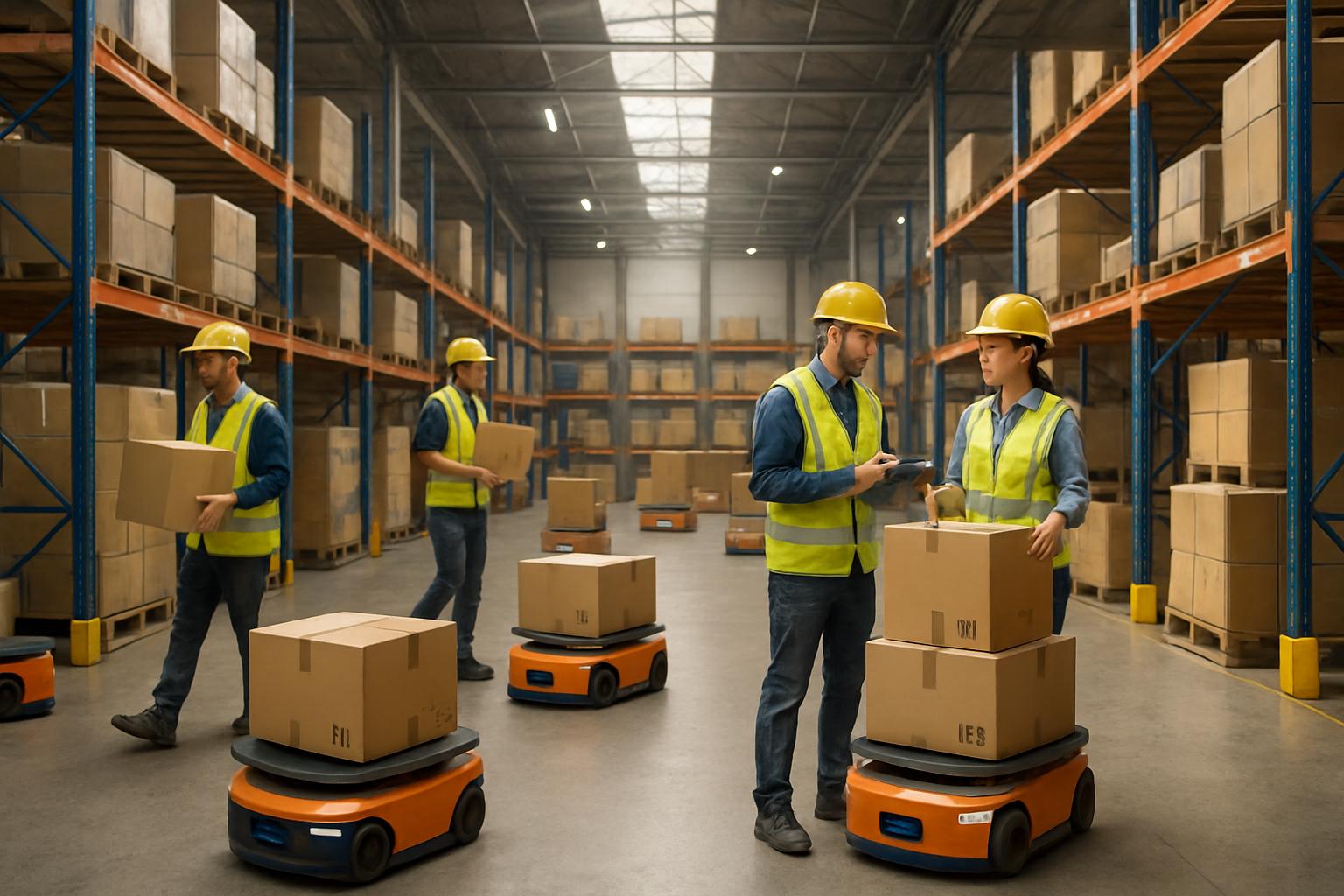 Autonomous agents and workers improve Supply Chain efficiency in warehouse