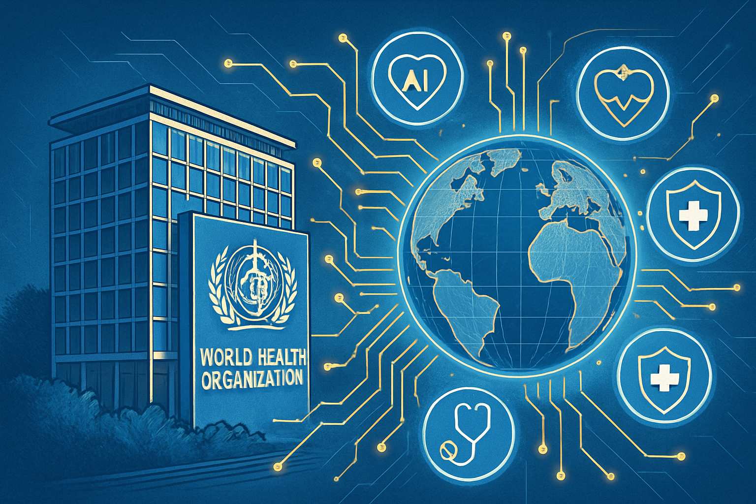 WHO oversees governance protocols for Global Health AI systems.